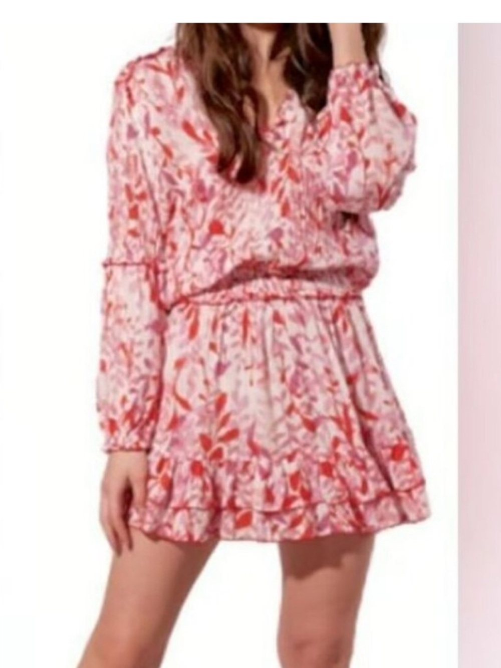 Poupette St Barth ‘Ilona’ Mini Dress Pink Esterel size M